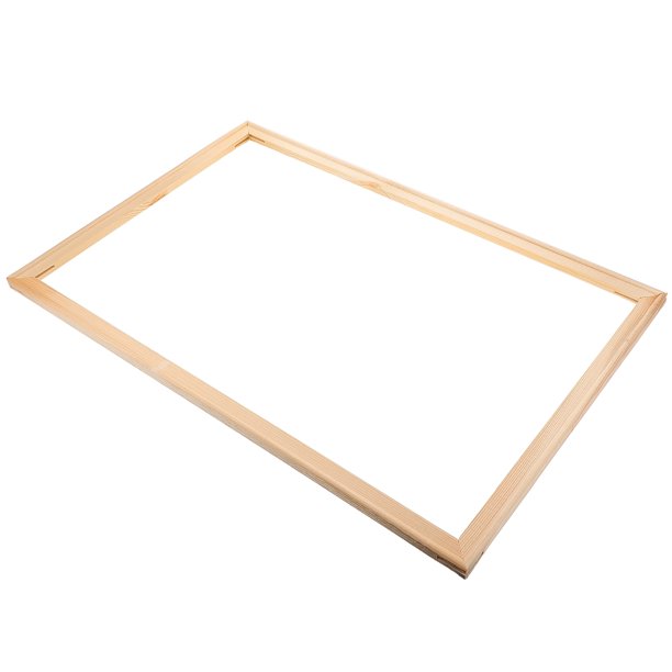 LIFKOME Wooden Frame for Canvas Beige Diy Enthusiasts 1Pcs 23.6x15.7x0.6In