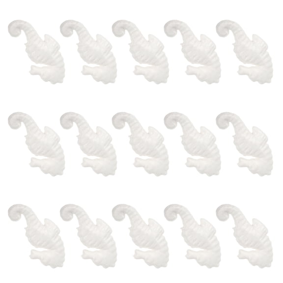 GAXIRE Foam Decorative Item White 15Pcs 4.3X2.2X0.9In