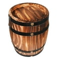 thumbnail image 1 of MLINS Dark Brown Wooden Wine Barrel Decor for Home and Bar Landscaping Perfect Vintage Style Ornament 24.5 Inches, 1 of 7