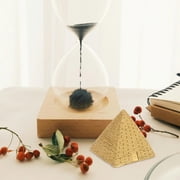 KONTONTY Golden Egyptian Pyramid Resin Figurine - Unique Ancient Style Home Office Decor, Display Collectible Art Piece