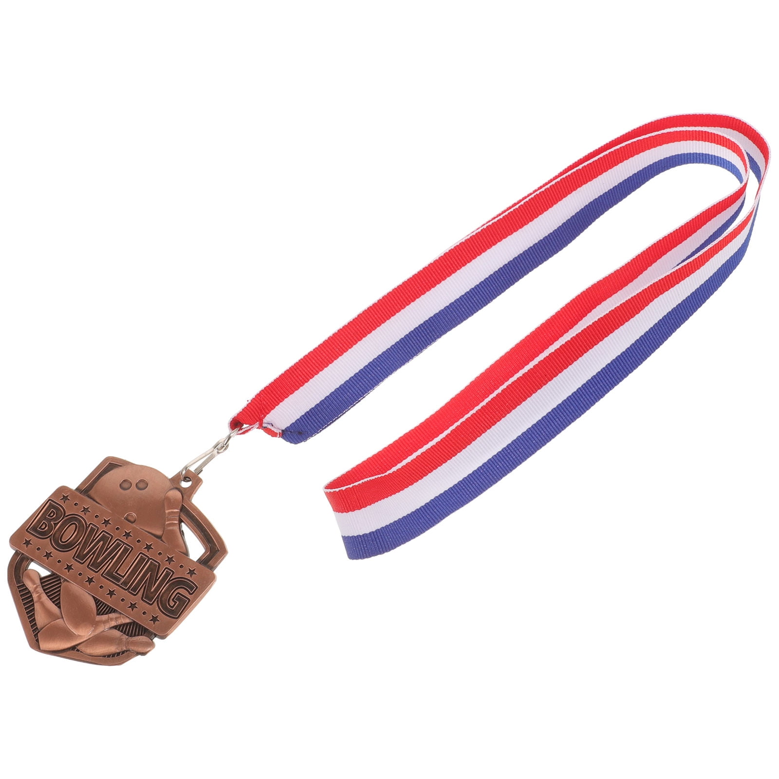 DINHEAROM Medal Ribbons With Clip Bowling Medal Zinc Alloy 1Pcs ...
