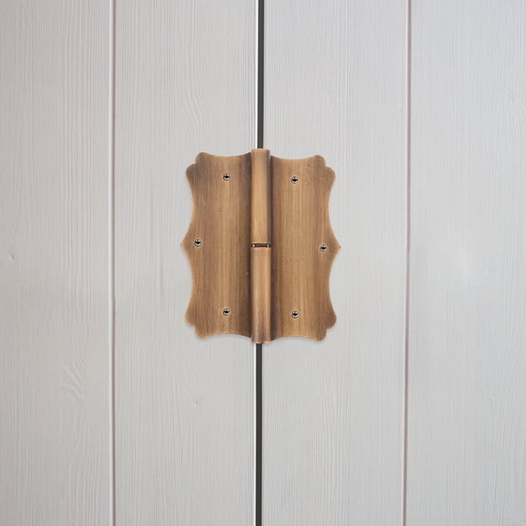 FELTECHELECTR Cafe Door Hinges Copper Silver 1Pack