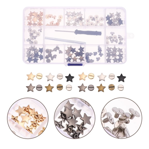 MLINS Decorative Rivet Rivets Metal Clothing Decoration 1.1X1.1cm