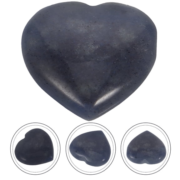 HEALEEP Heart Decorations Love Shape Adorn Blue Crystal 1Pack