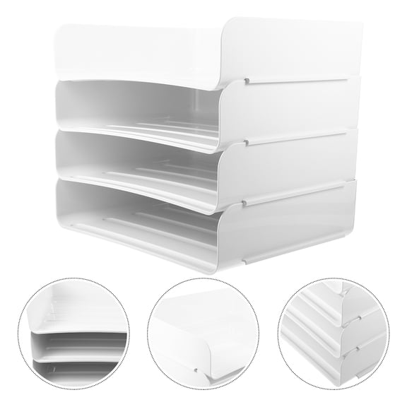 PTOOTP Office Paper Holder Space Saving For Workers 1 Piece 32.50X26.00X25.00cm