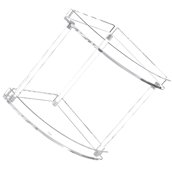 MLINS Desktop Cosmetics Perfume Organizer Multi-Tier Corner Makeup Organizer for Vanity Corner Organizer