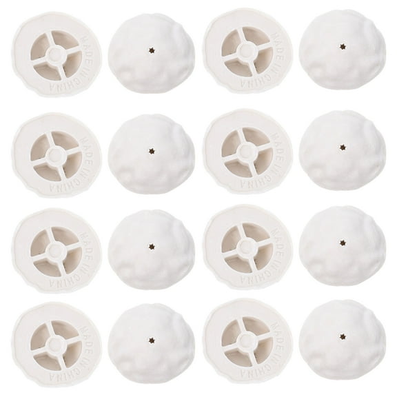 PTOOTP Artificial Tree Stand Base Resin White 20Pcs 1.7X1.7X0.6In