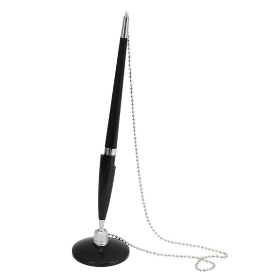 MLINS Desktop Pen with Chain Multi-use Business Pen Countertop Writing Pen Security Pen