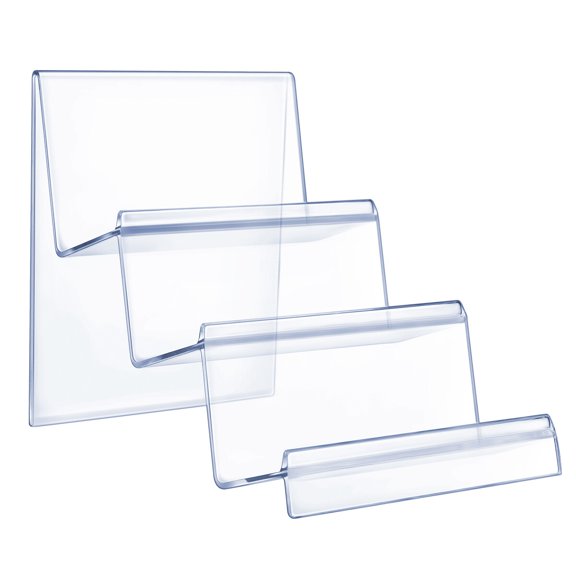 PTOOTP Acrylic Wallet Display Stand Organizer for Desktop, Clear Holder for Retail Store and Home Use