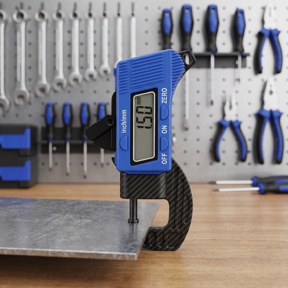 0.5 Inch Mini Digital Thickness Caliper Micrometer Gauge Portable Measurement Tool for Precise Thickness Reading
