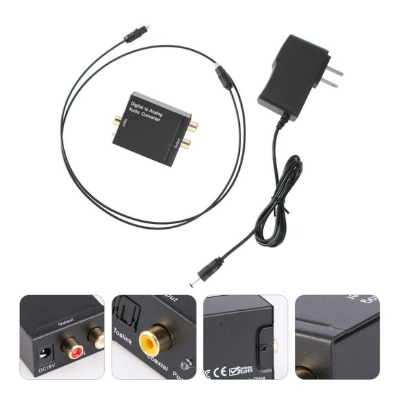 MLINS Digital To Analog Optical SPDIF Coax Coaxial To Analog Audio Converter For TV DVD With TV Internet TV BOX With Optical Cable