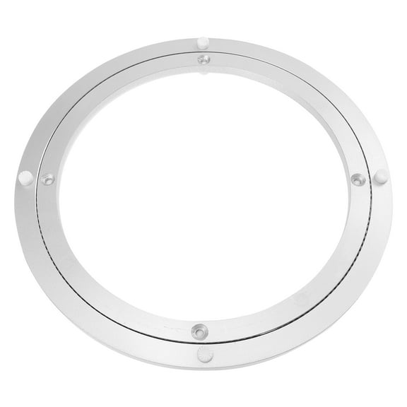MLINS  Dining Table Aluminum Turntable Casters for Furniture Round Kitchen Silver
