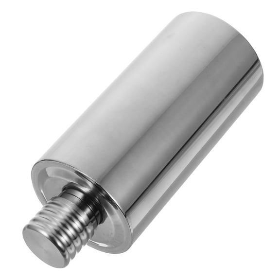 MLINS Portable Stainless Steel Flask for Liquor with Silver Finish and Cylindrical Design 500ml Ideal for Home Use
