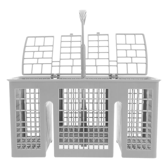 Milisten ABS Plastic Dishwasher Utensil Basket Grey 1Set 10.22X8.45X3.18In