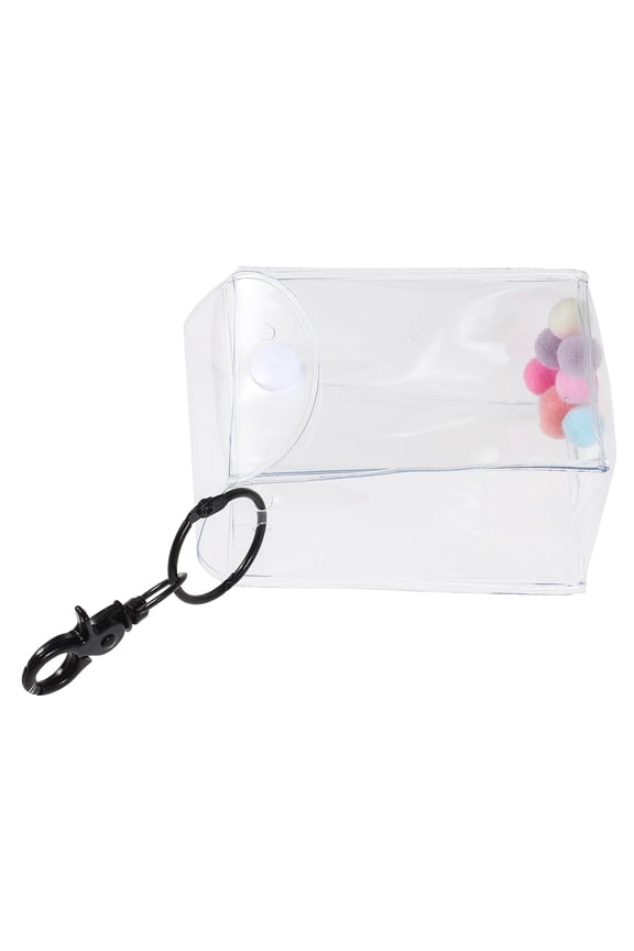 Doll Figurine Display Case With Keychain Clear Display Bag Keychain Mini Figurine Bag
