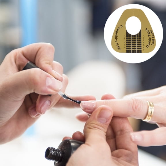 MLINS Double Thick Nail Form for Acrylic UV Gel Extension 100pcs Golden ABS