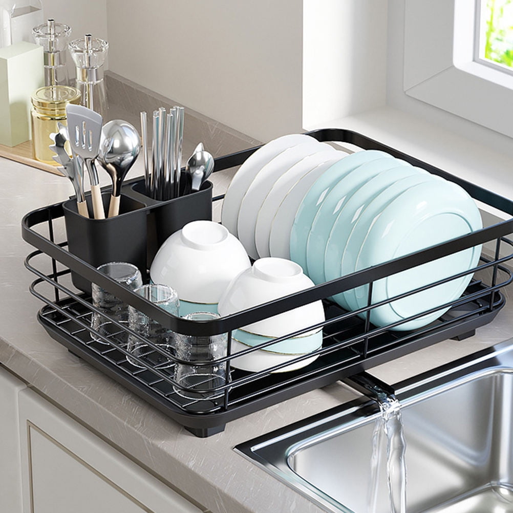 MLINS Draining Holder for Utensils Countertop Dish Drainer Household Kitchen Dish Drying Rack Bowl Holder