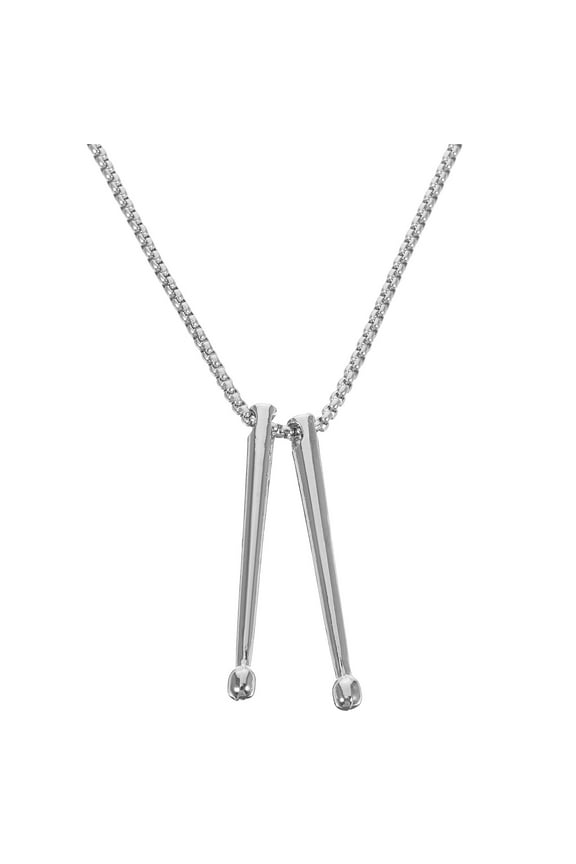 Drumsticks Pendant Necklace Musical Drum Stick Necklace Jewelry for Women Men