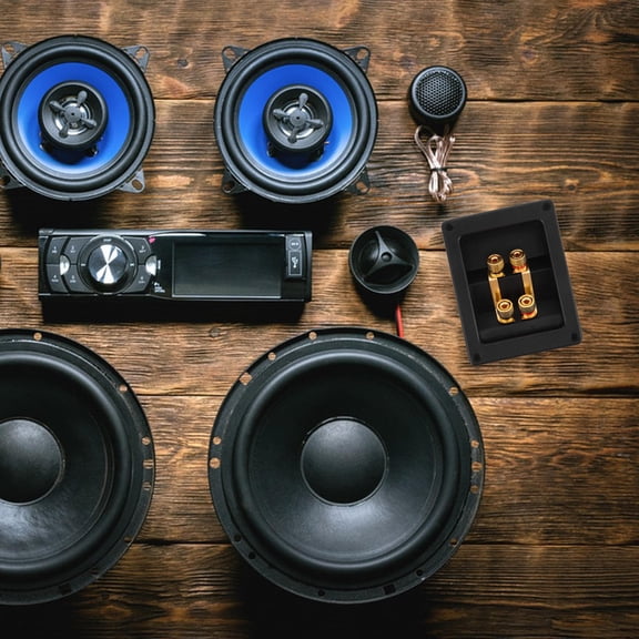 MLINS Durable Electrical Junction Box for Speaker Wire Connections, Suitable for Outdoor and Indoor Audio Setups, Weatherproof Plastic Design