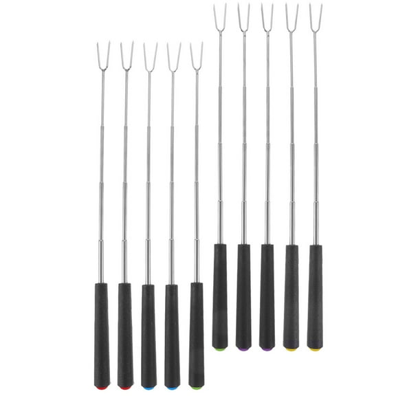 PTOOTP Meat Forks Telescopic 10Pcs 11.2X0.55X0.55in