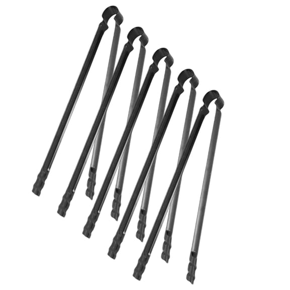 MLINS Durable Metal Campfire Tongs for BBQ and Outdoor Activities with Comfortable Grip 36 Inches Black