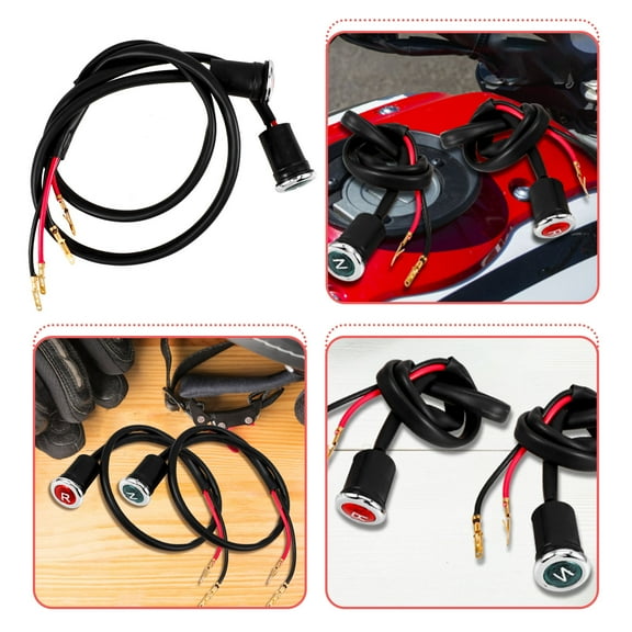 MLINS Durable Motorcycle Gear Indicator with Bright Red LED Lights for Enhanced Visibility and Safety on Any Vehicle 1 Pair