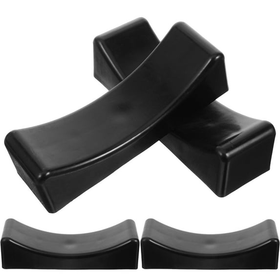 MLINS Durable PP Material Dumbbell Holder for Storage Black 4Pcs 0.98x5.91x2.36 Inches