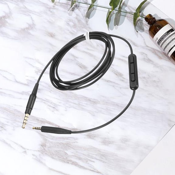 MLINS Earphone Black Adapter Extension Cord Stereo Audio Cable