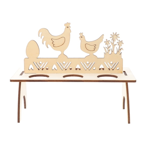 FELTECHELECTR Cute Egg Tray Egg Display Stand Beige 1Pack