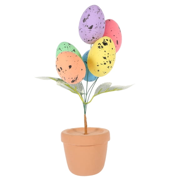 DINHEAROM Easter Egg Bonsai Multi Color Foam Plastic Toy Egg 1Pcs