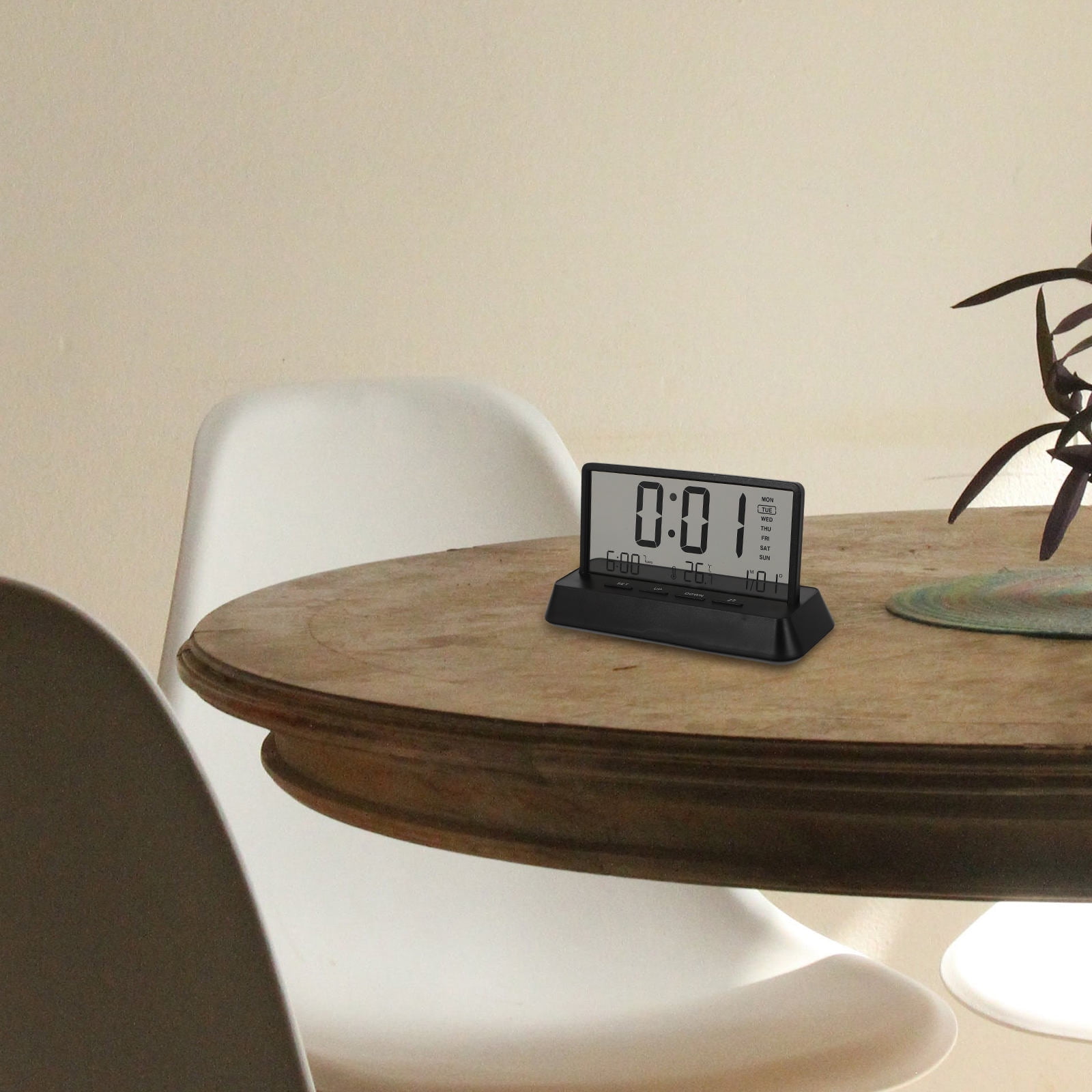 MLINS Electric Clock Led Clock Multi-use Clear Display Clock Beside ...