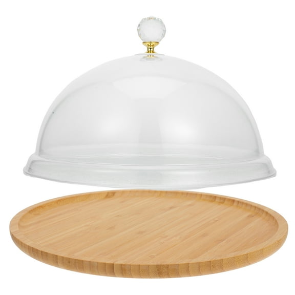 MLINS Clear Cake Stand With Acrylic Dome Cover For Kitchen And Dining Room For Displaying Desserts Pastry Cheese Transparent Food Cover