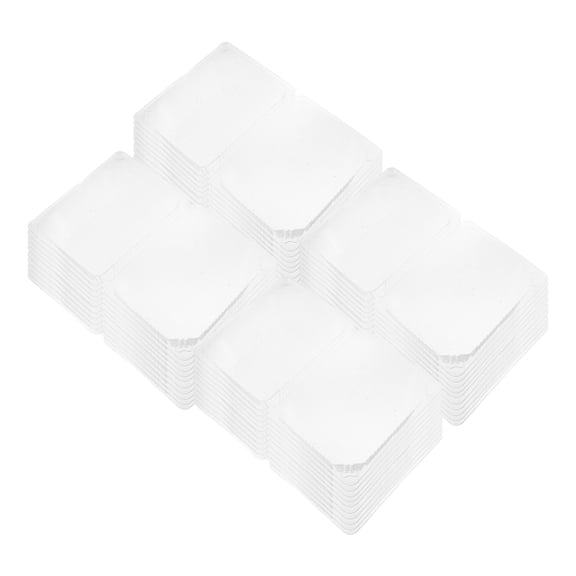 MLINS Elegant Transparent Boxes for Storage Large Capacity Set of 100 Pieces 6.3x3.5x4.3 Inches