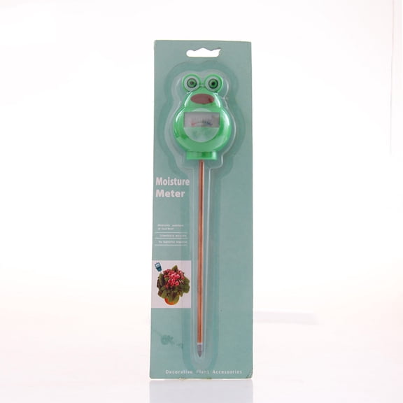 MLINS FRCOLOR 1PC Household Soil Hygrometer and PH Tester Cartoon Shaped Moisture Pointer for Gardening Green