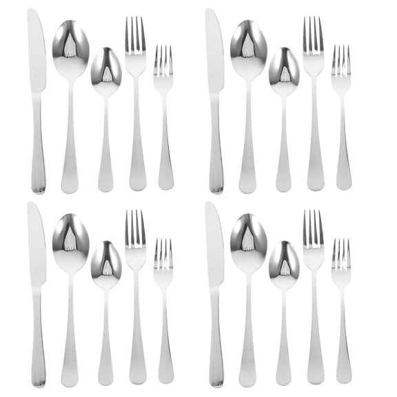 MLINS FRCOLOR 20pcs Stainless Steel Set Western Tableware Silverware Cutlery Household Dinnerware