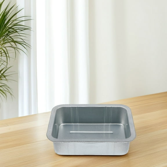 MLINS FRCOLOR 2pcs Oil Drain Pan Replacement Metal Oil Pan Large Automotive Oil Container Drip Tray for Truck Car Oil Change Catch Basin