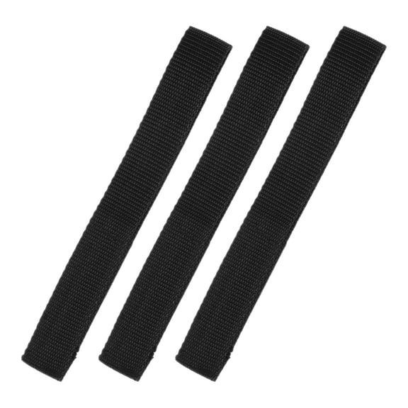DINHEAROM Nylon Trunk Cover Pull Rope 3Pcs Black For Auto Trunk Organizer Strap