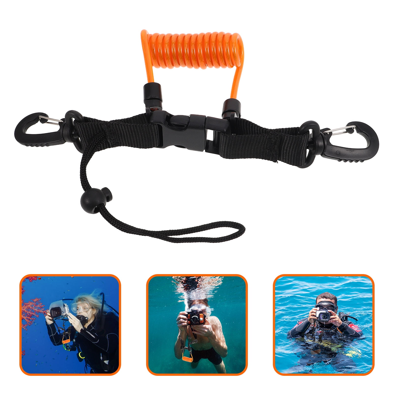 MLINS FRCOLOR Diving Camera Handle Rope with Quick Release Clip 1 Set ...