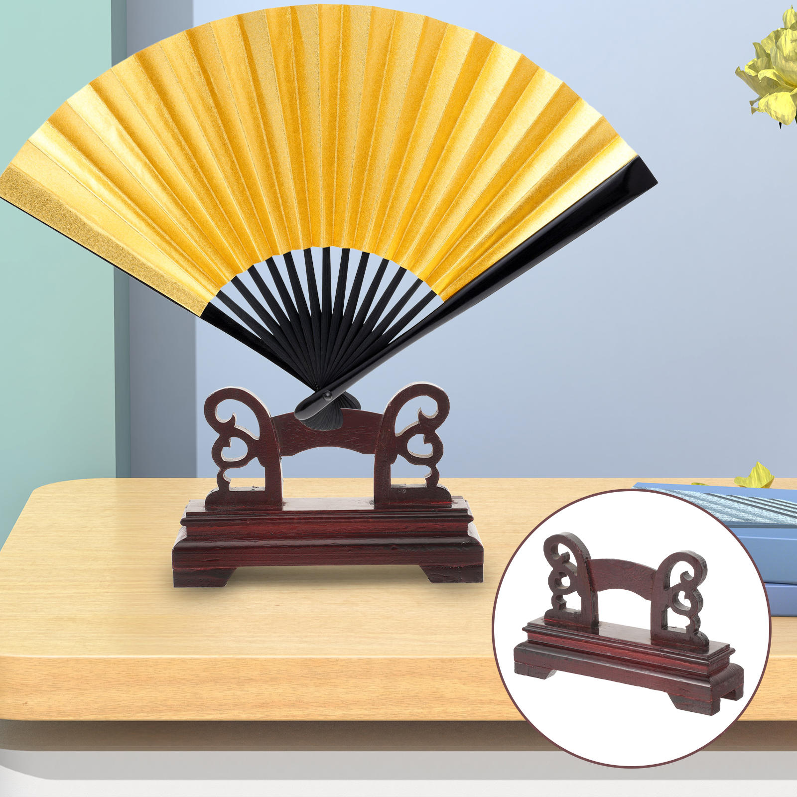 MLINS Fan Display Stand Stands for Collectibles Hand Folding Men Women ...