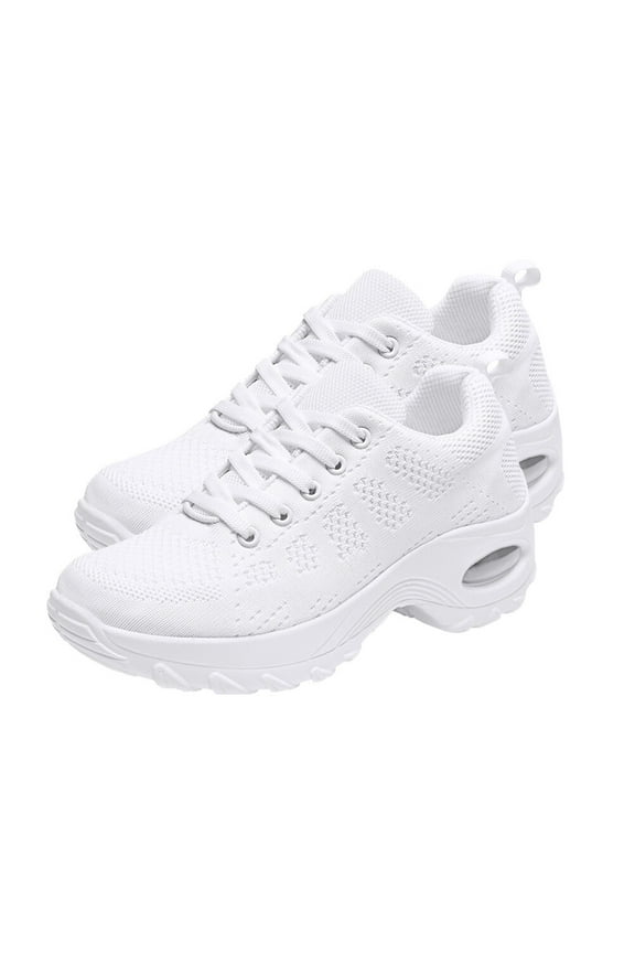 MLINS Fashionable Shoes Female Gym Footwear for Women Bride Women's White