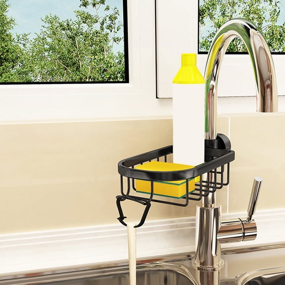 MLINS Faucet Rack Kitchen Sponge Organizer Sink Drying Simple