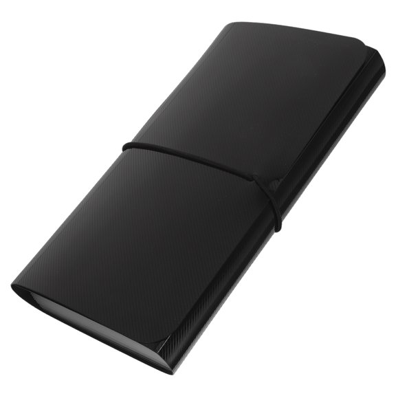 MLINS Black File Organizer with Receipt Folder, Letter Dividers, Document Storage and Office Filing Solution for Home and Office