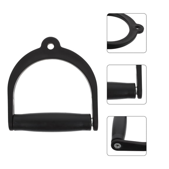 HEALEEP Sturdy Fitness Handle Black Plastic for Resistance Band Workouts