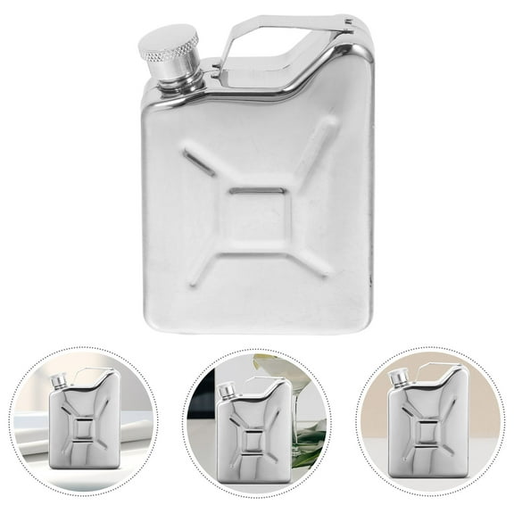 MLINS Flask for Hot Drink Stainless Steel Oil Barrel Wine Bottle