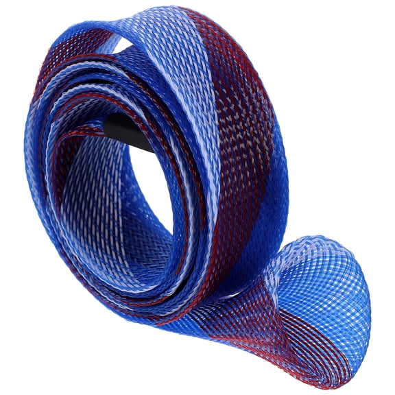 MLINS  Flexible Fishing Rod Sleeve Heat-resistant Braid Cord Protection Red