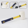 thumbnail image 1 of DINHEAROM Non Elastic Rubber Mallet Hammer Assorted Color 1Pcs 11.4x3.8in, 1 of 8