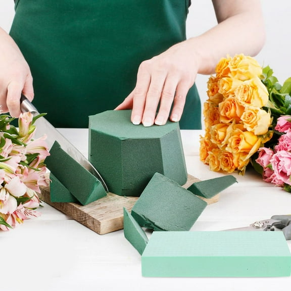 MLINS Floral Foam Block for DIY Flower Arrangements and Crafts Green Versatile Use for Weddings and Home