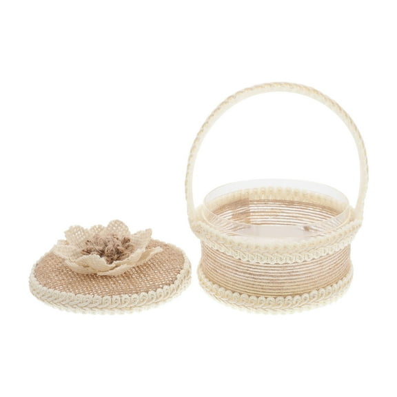 MLINS  Flower Girl Basket and Ring Bearer Pillow Boho Wedding Travel