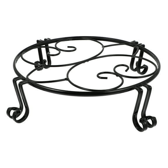 MLINS  Flower Pot Stand Adjustable Potted Shelves Plants Holders Black