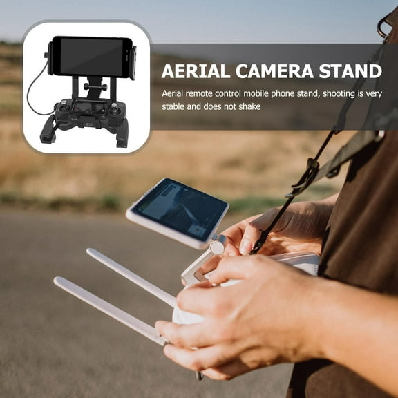 MLINS Foldable Phone and Tablet Holder with 360 Degree Rotation Compatible for Pro Air Spark Black